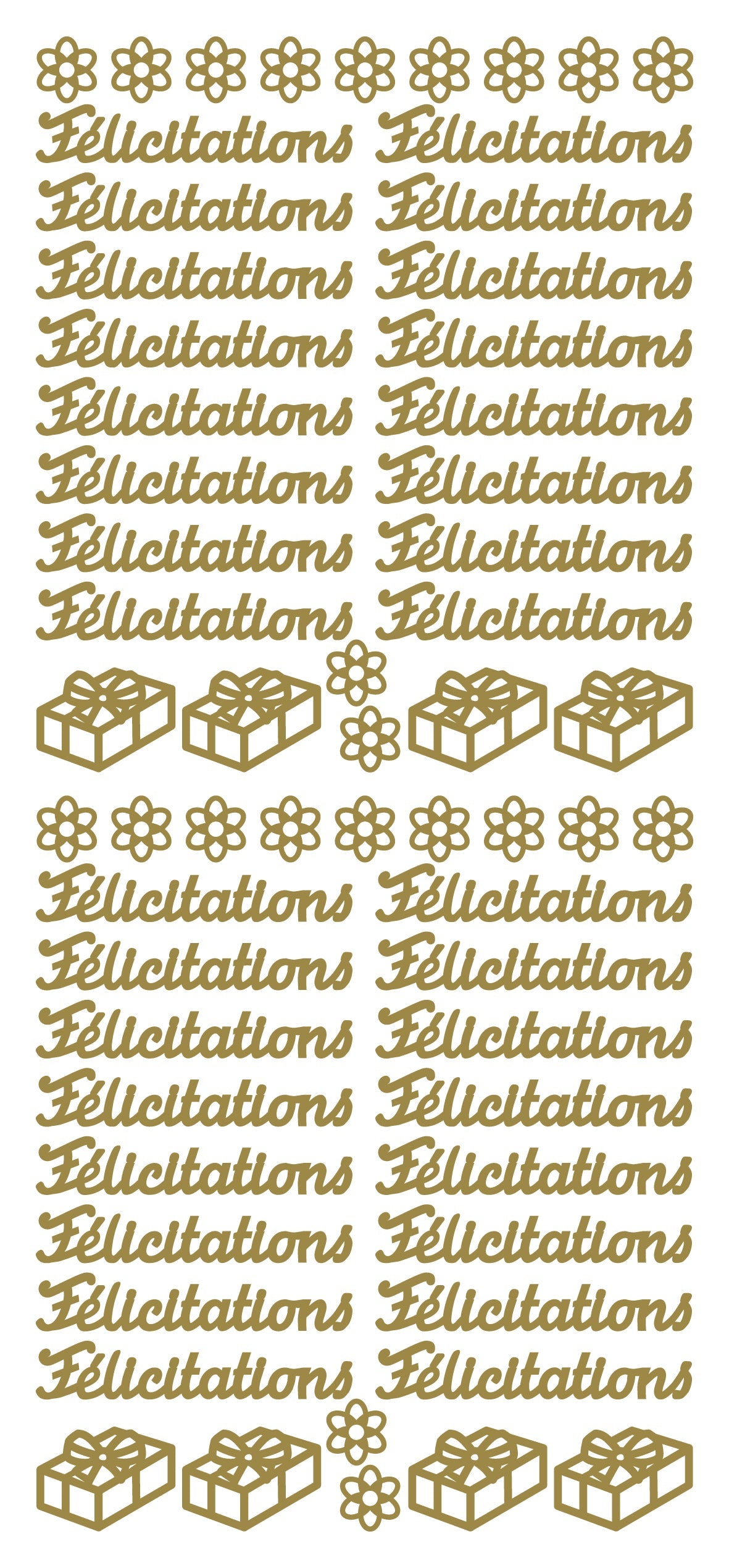 Adhesivos despegables - Félicitations