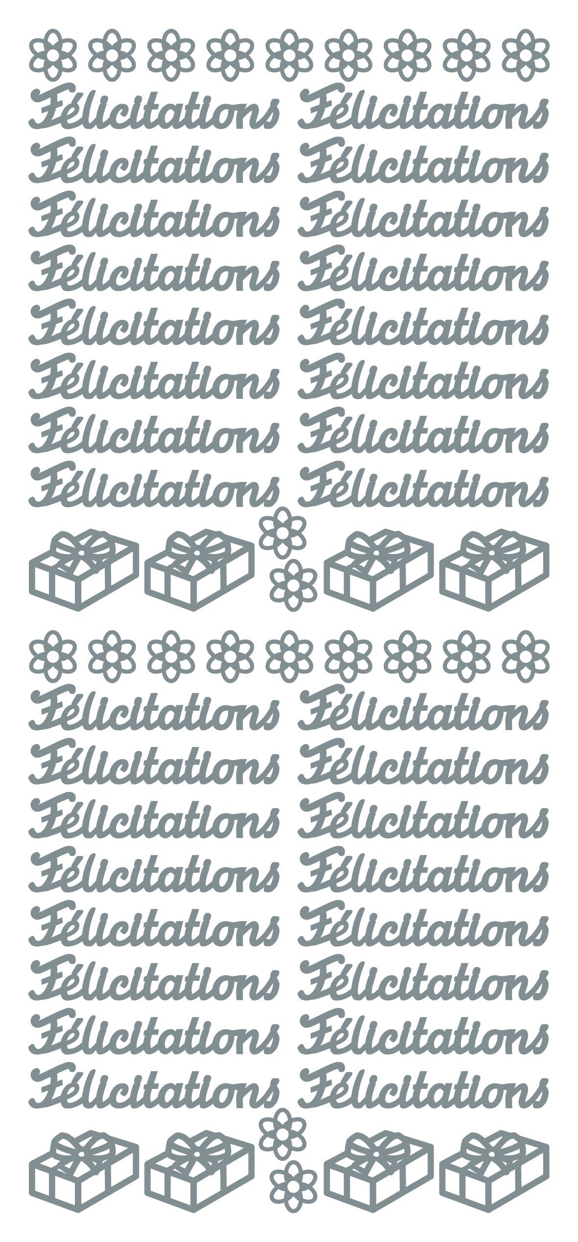 Adhesivos despegables - Félicitations-2