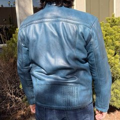 BOL Men's Waxed Sheep Prime Leather Jacket-2