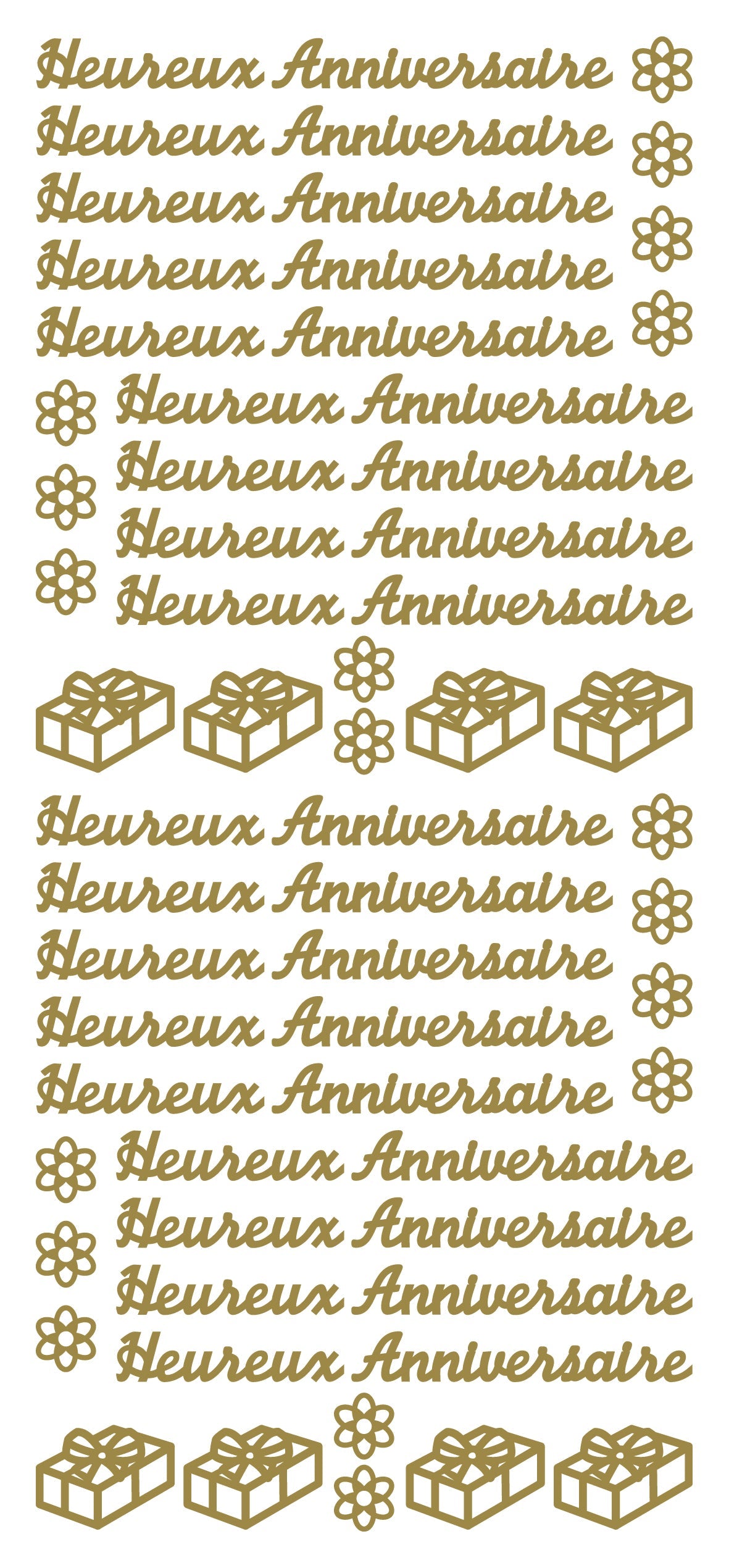 Peel Off Stickers - Heureux Anniversaire-1