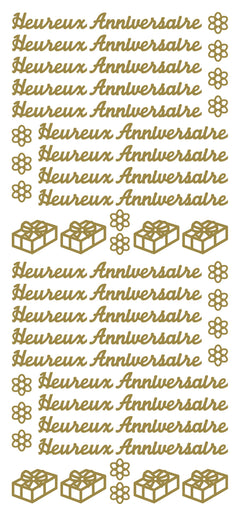 Peel Off Stickers - Heureux Anniversaire-1