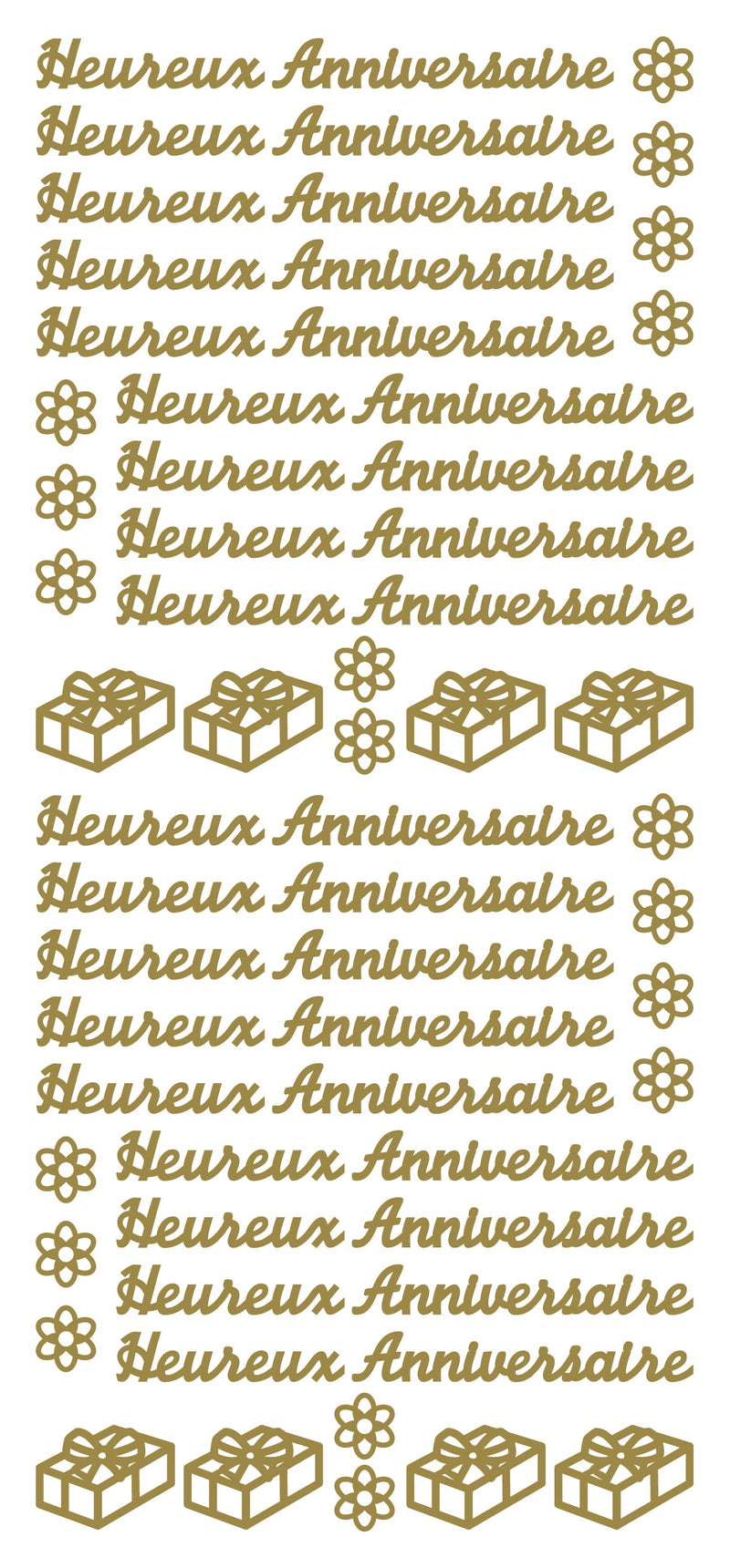 Peel Off Stickers - Heureux Anniversaire-1