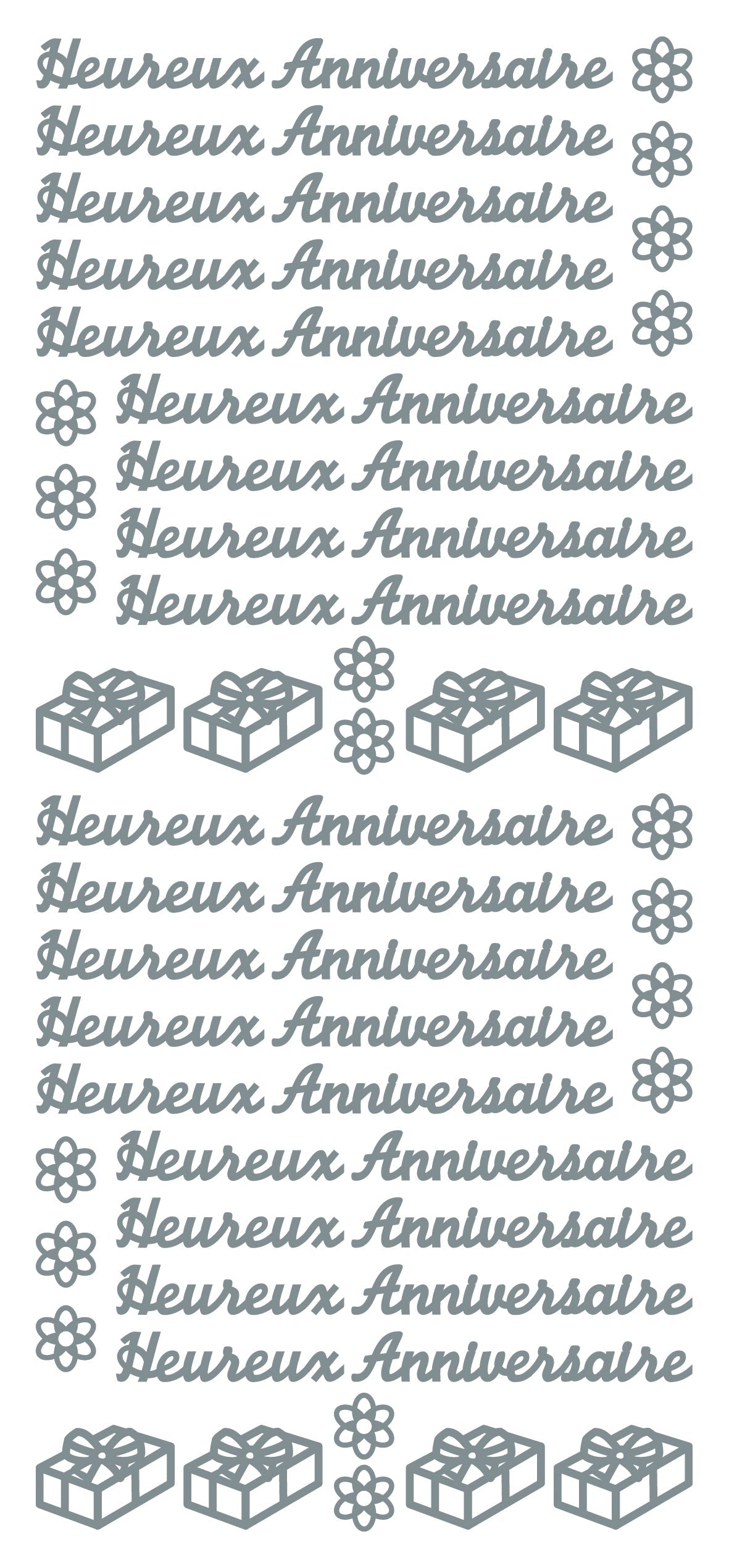 Peel Off Stickers - Heureux Anniversaire-2