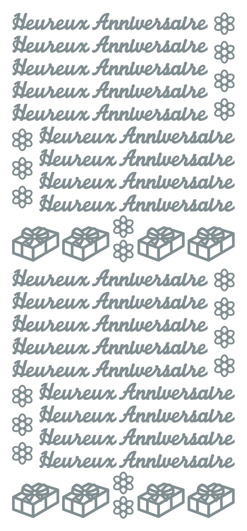 Peel Off Stickers - Heureux Anniversaire-2