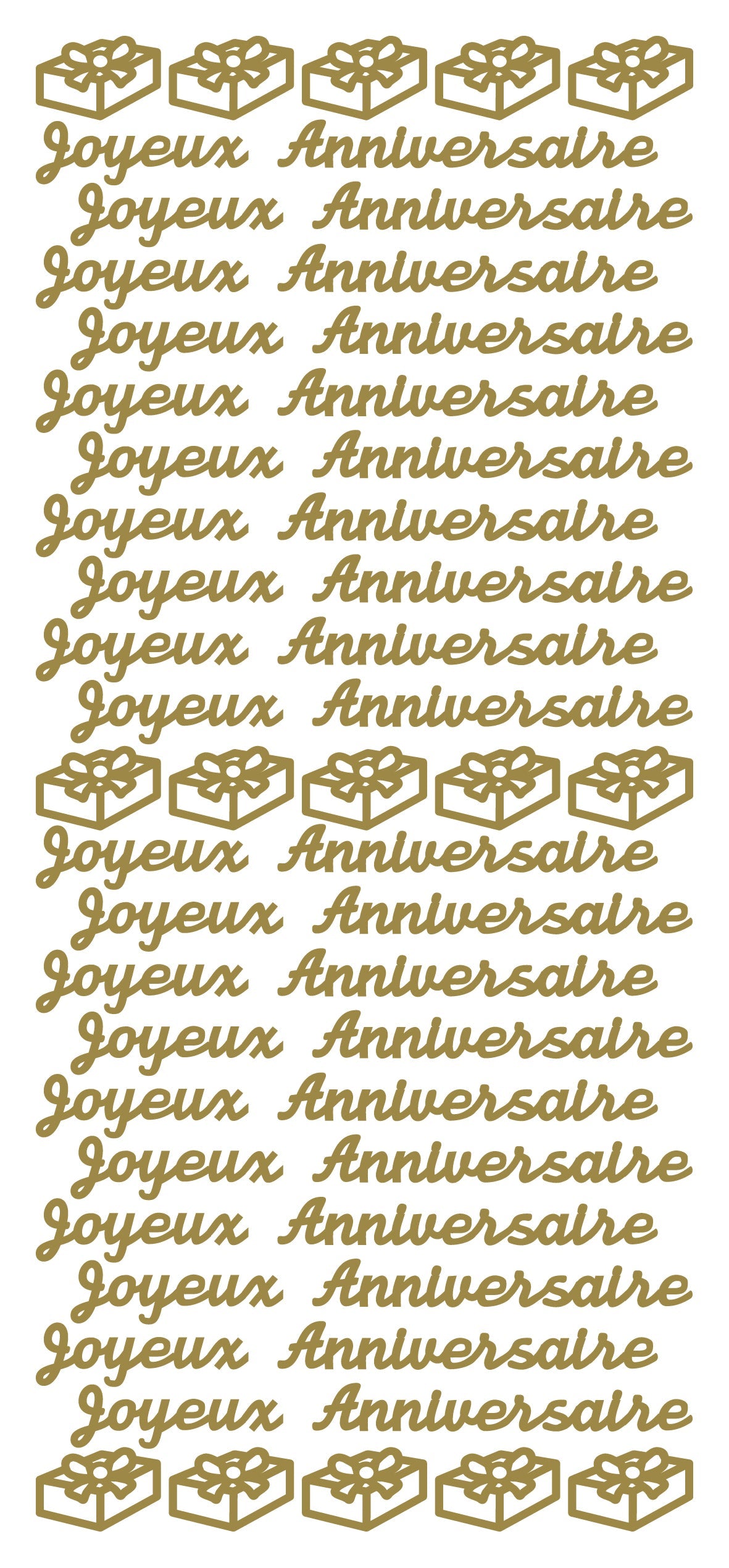 Pegatinas despegables - Joyeux Anniversaire