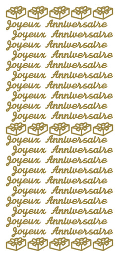 Pegatinas despegables - Joyeux Anniversaire-1