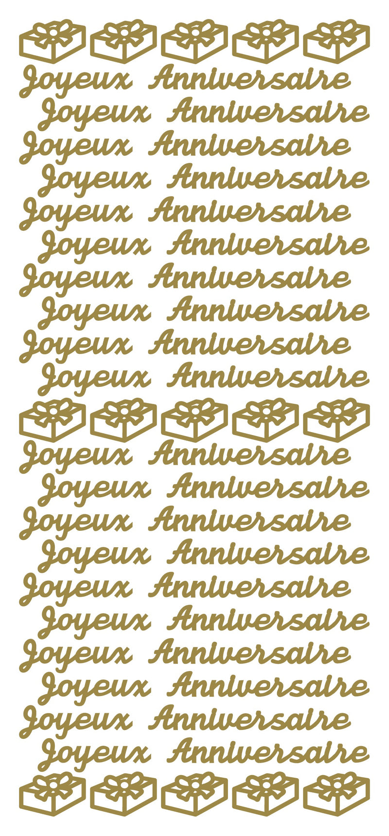 Pegatinas despegables - Joyeux Anniversaire-1