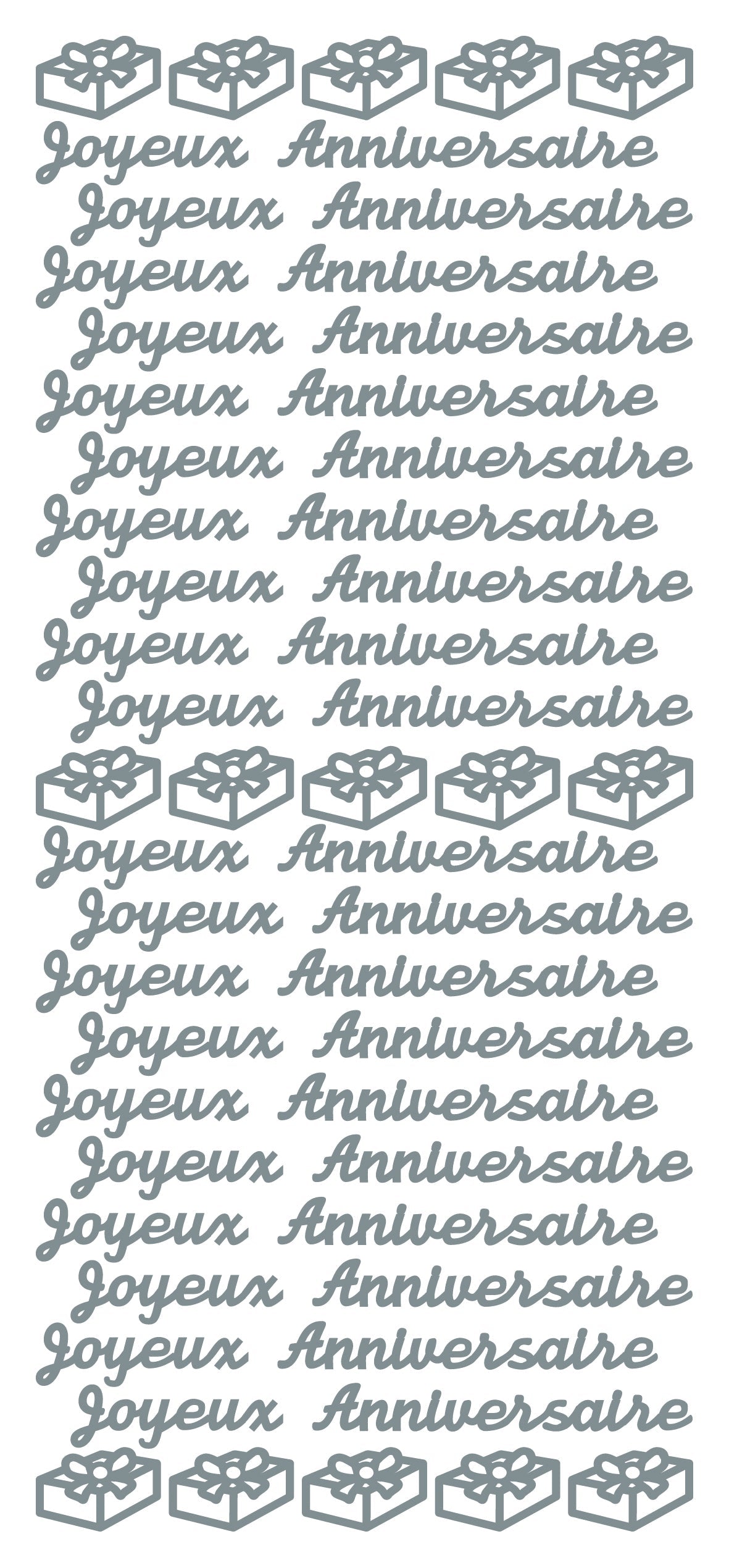 Pegatinas despegables - Joyeux Anniversaire-2