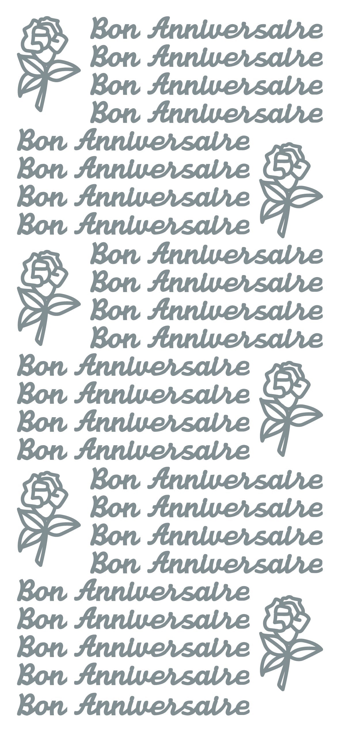Autocollants à décoller - Joyeux Anniversaire-2