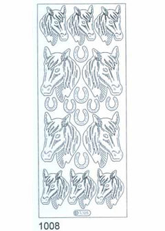Deco Stickers - Horse Heads-1