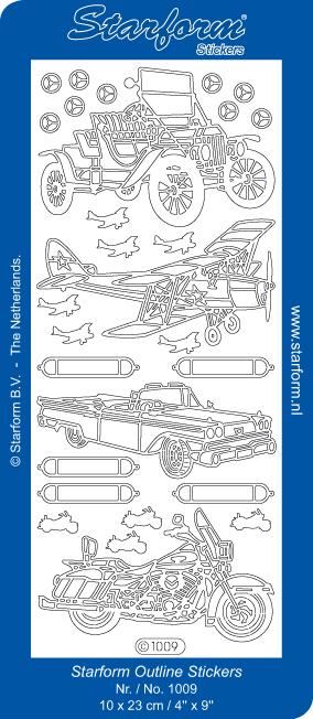 Deco Stickers - Cars, plane & Motorcycle-1