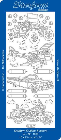 Deco Stickers - Cars, plane & Motorcycle-1