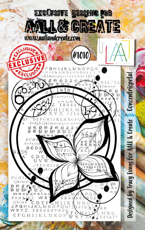 AALL and Create #1010 - A7 Stamp Set - Concentricpetal-1