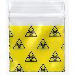 1010 Original Apple Bags: 1" x 1" Biohazard (100 pieces)