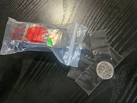 1010 Original Apple Bags: 1" x 1" Black (100 pieces)