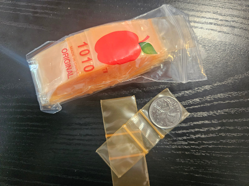 1010 Original Apple Bags: 1" x 1" Orange (100 pieces)-1