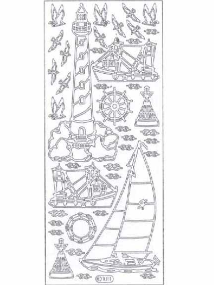 Deco Stickers - Lighthouse/Ship-1