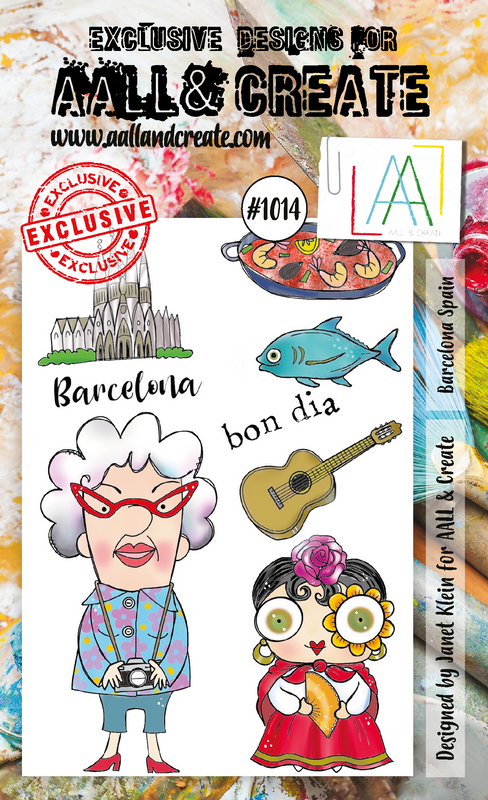 AALL and Create A6 Stamp Set - #1014 - Barcelona Spain-1