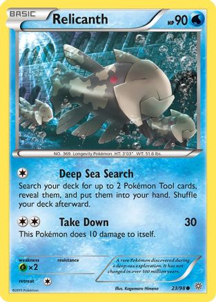 Relicanth 23/98 - XY  Ancient Origins Reverse Holofoil-1