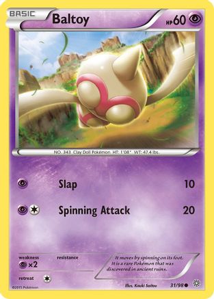 Baltoy (31) 31/98 - XY  Ancient Origins-1