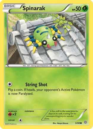 Spinarak 5/98 - XY  Ancient Origins-1