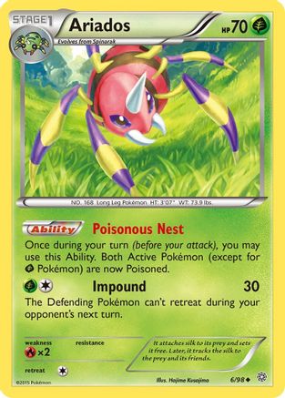 Ariados 6/98 - XY  Ancient Origins-1