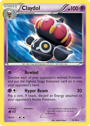Claydol/98 - XY  Ancient Origins Reverse Holofoil-1
