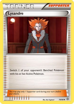 Lysandre 78/98 - XY  Ancient Origins Reverse Holofoil
