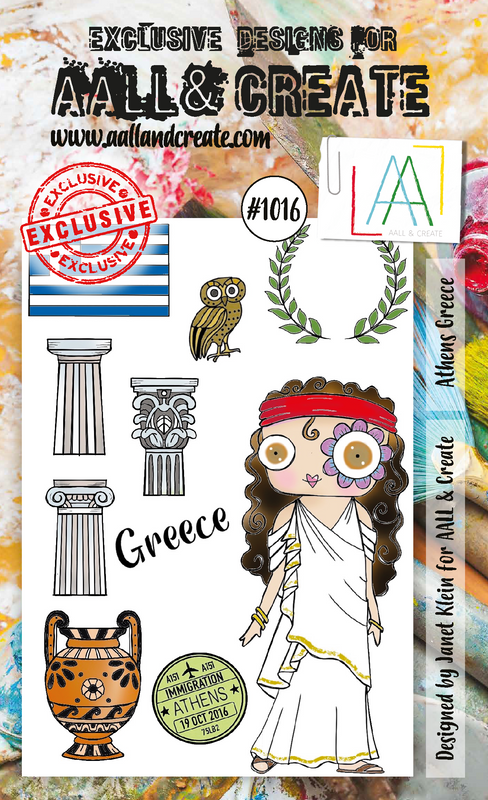 AALL and Create A6 Stamp Set - #1016 - Athens Greece-1
