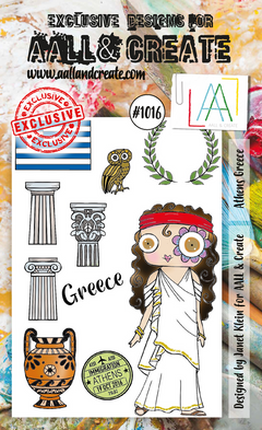 AALL and Create A6 Stamp Set - #1016 - Athens Greece-1