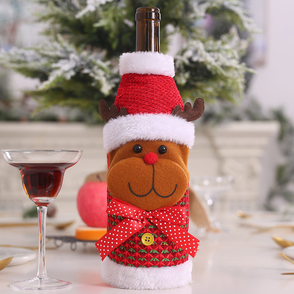 Christmas Decorations Christmas Wine Bottle Socks-19