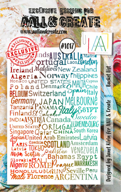 AALL and Create A7 Stamp Set - #1017 - Bucket List-1