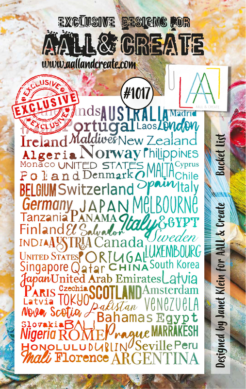 AALL and Create A7 Stamp Set - #1017 - Bucket List-1