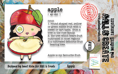 AALL and Create #1018 - A7 Stamp Set - Apple-1