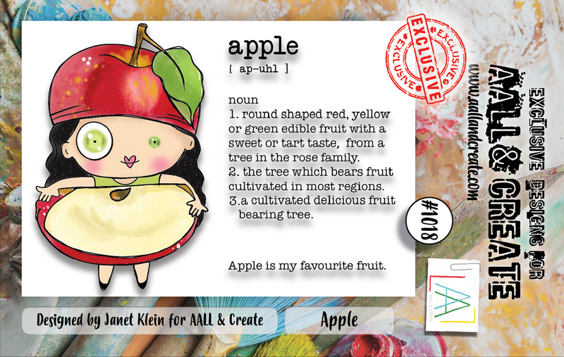 AALL and Create #1018 - A7 Stamp Set - Apple-1