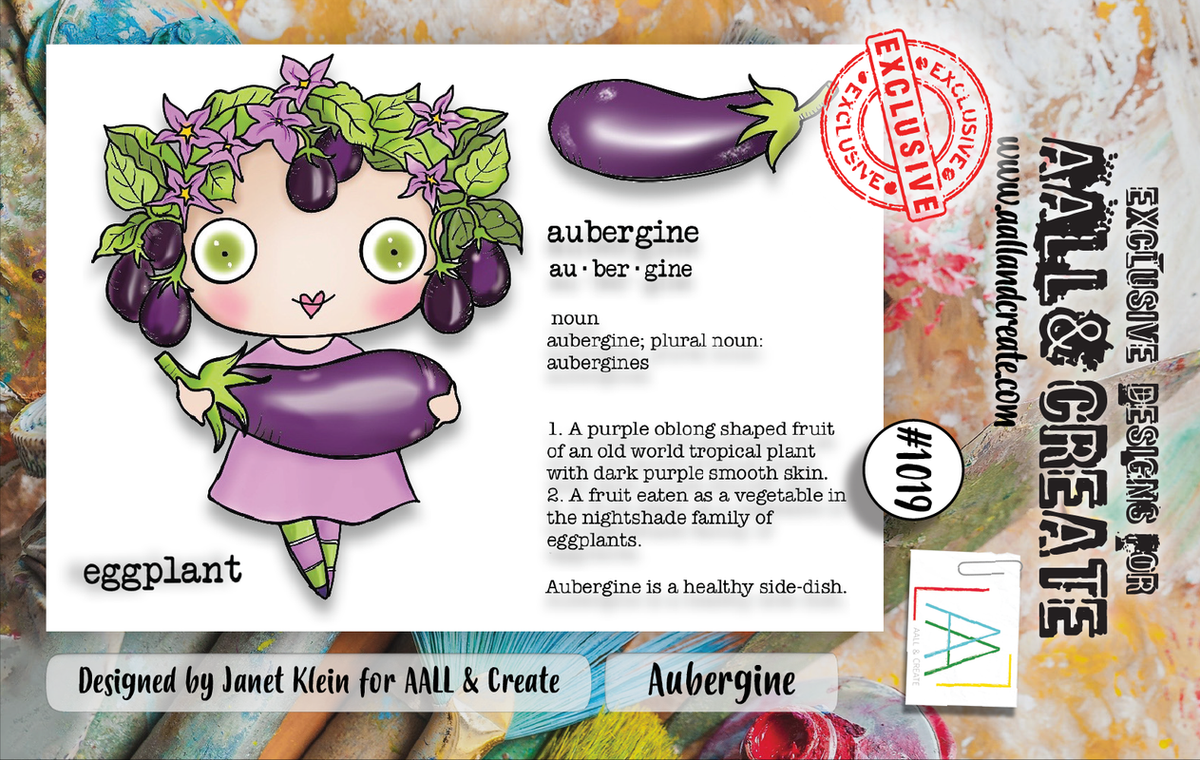 AALL and Create #1019 - A7 Stamp Set - Aubergine-1