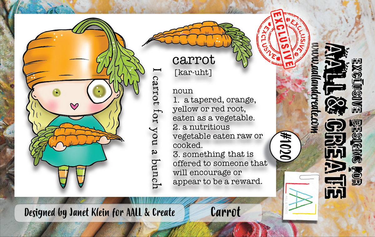 AALL and Create #1020 - A7 Stamp Set - Carrot-1