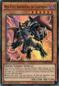 Red-Eyes Archfiend of Lightning (CORE-EN023) - Clash of Rebellions Unlimited-1
