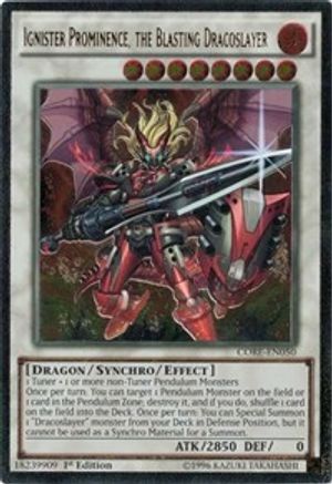 Ignister Prominence, the Blasting Dracoslayer (UTR) (CORE-EN050) - Clash of Rebellions 1st Edition-1