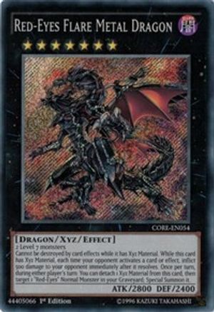 Red-Eyes Flare Metal Dragon (CORE-EN054) - Clash of Rebellions Unlimited-1
