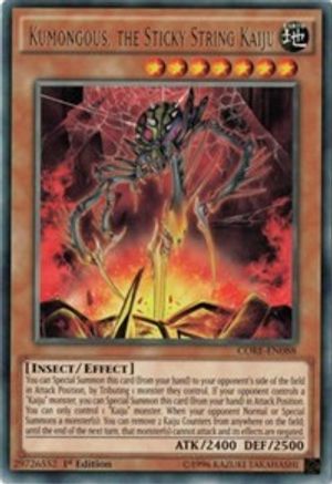 Kumongous, the Sticky String Kaiju (CORE-EN088) - Clash of Rebellions 1st Edition-1