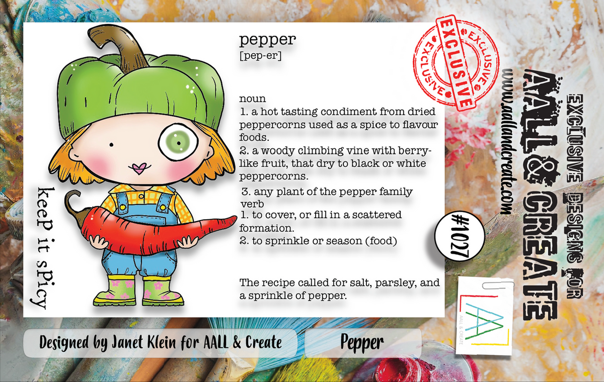 AALL and Create #1027 - A7 Stamp Set - Pepper-1