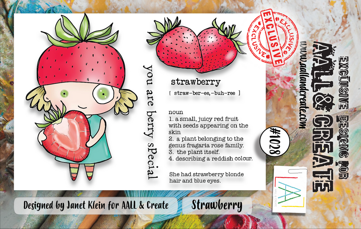 AALL and Create #1028 - A7 Stamp Set - Strawberry-1