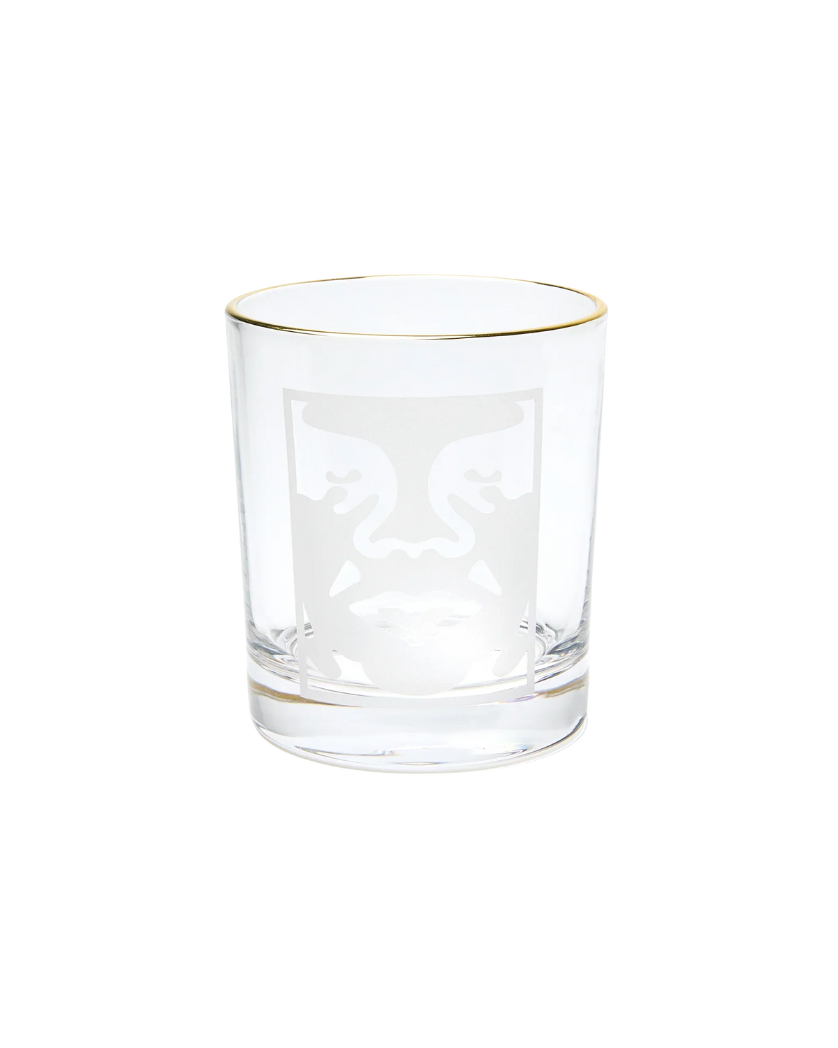 Obey 'Bold Logo' Drinking Glass - Clear