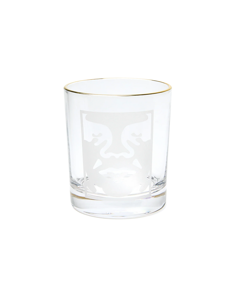 Obey 'Bold Logo' Drinking Glass - Clear-1