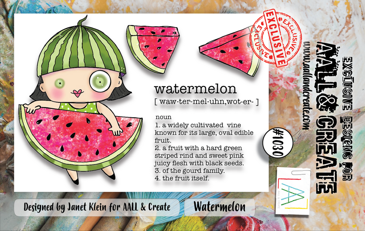 AALL and Create #1030 - A7 Stamp Set - Watermelon-1