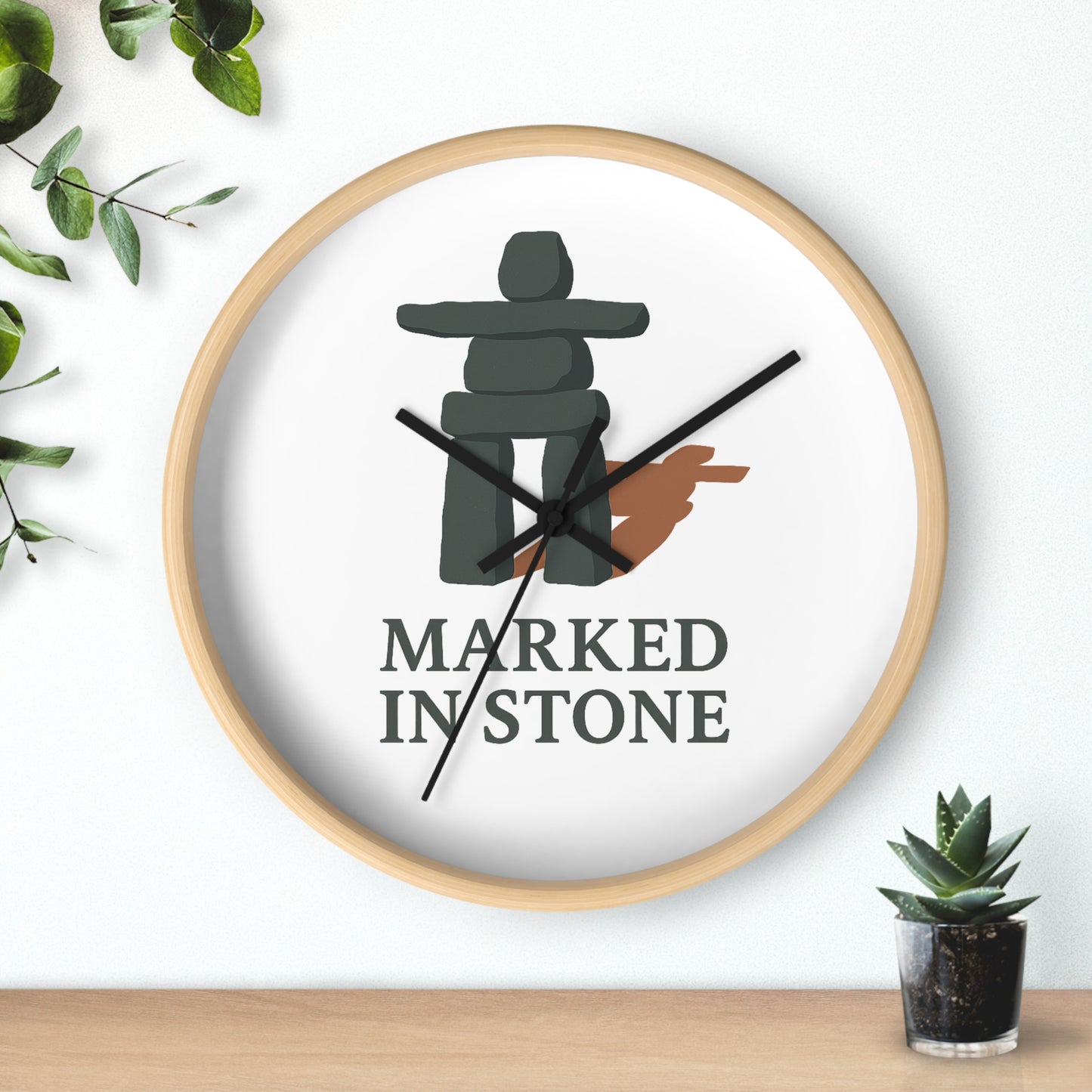 Inukshuk Wall Clock