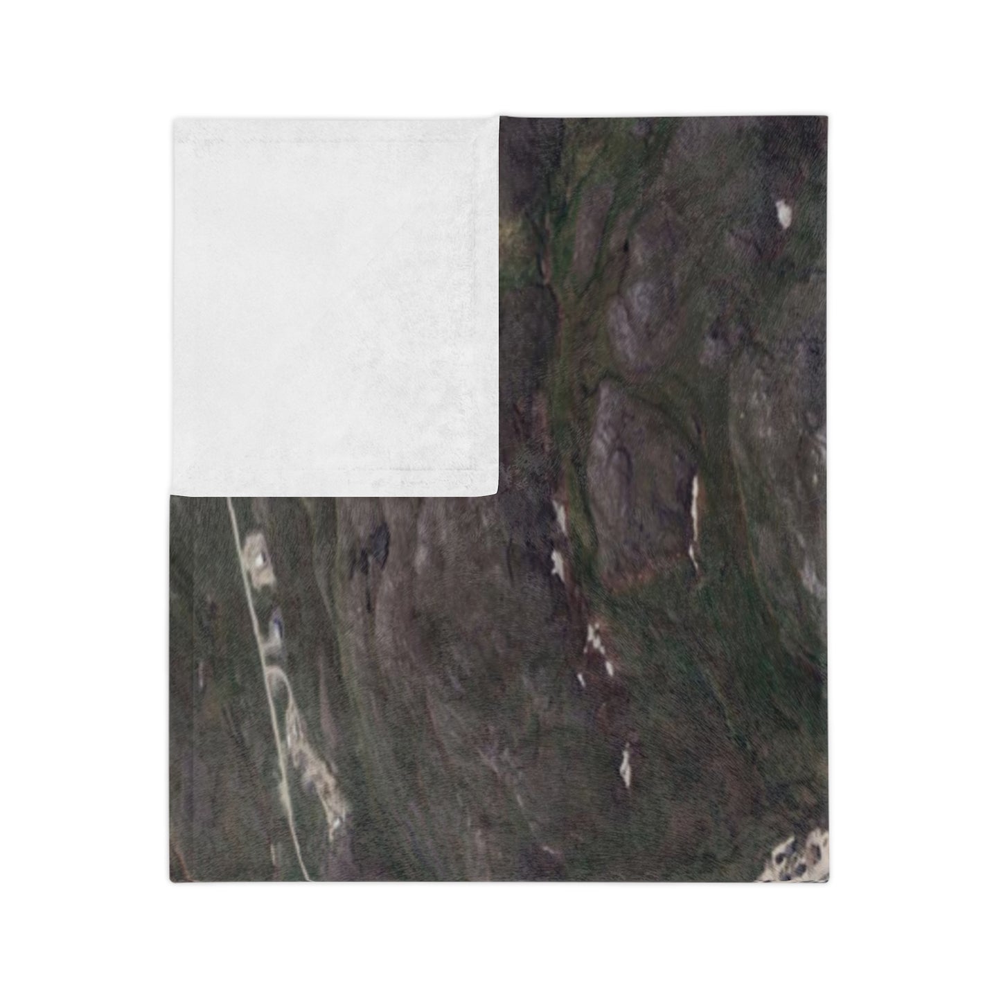 Salluit Nunavik Velveteen Throw Blanket