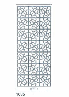 Deco Stickers - Flower Squares-1