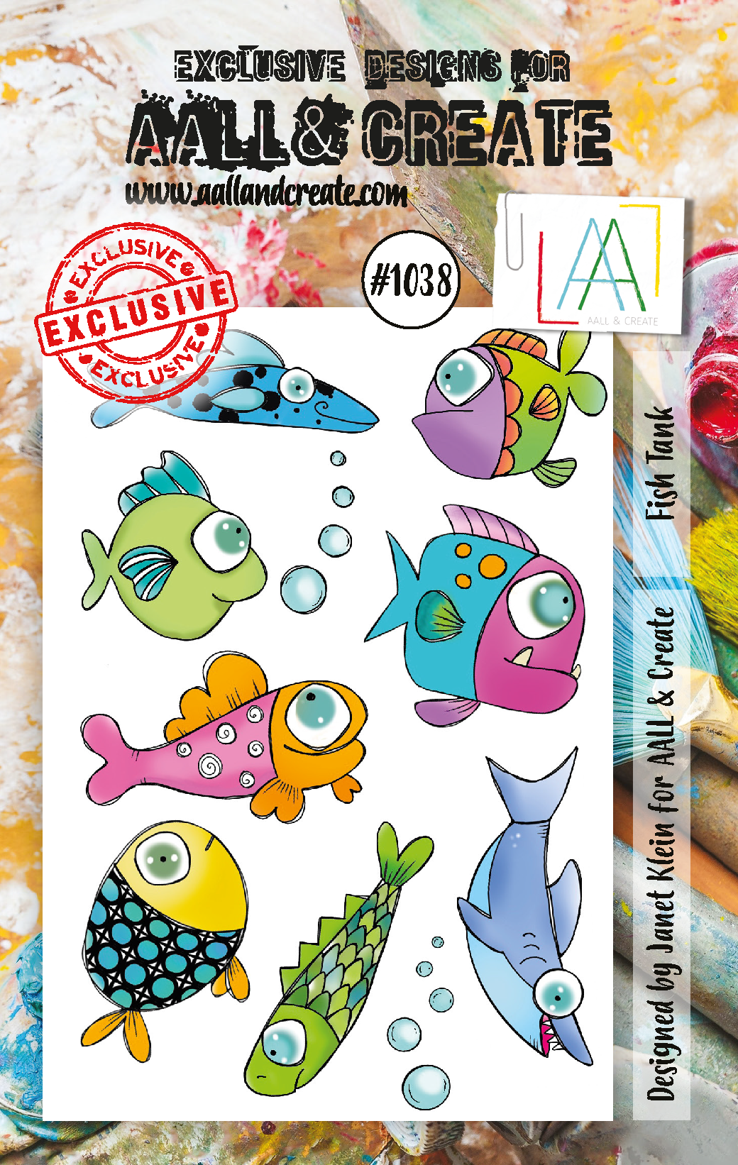 AALL and Create  A6 Stamp Set - 1038 - Fish Tank-1